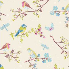 375080 Marit Bird Cream Brewster Wallpaper