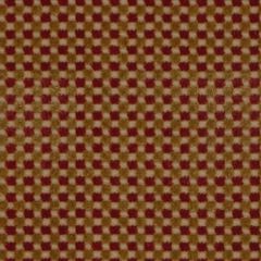 43551 FENWICK CHECK VELVET Red Gold Schumacher Fabric