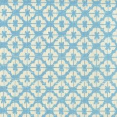 7130-04 KYOTO New Blue on Tinted Linen Custom Only Quadrille Fabric