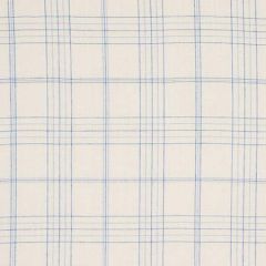 80301 NILS PLAID LINEN Blue Schumacher Fabric