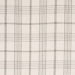 80302 NILS PLAID LINEN Charcoal Schumacher Fabric