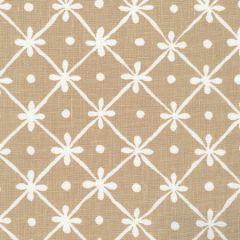 9955W-20 GATE HOUSE REVERSE ONE COLOR Beige On White Oyster Quadrille Fabric