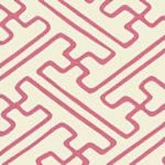 AC207-2123 SAYA GATA Pink Lines on Tint Quadrille Fabric