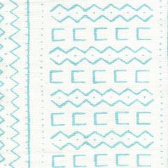 AC980-03 BEAU RIVAGE Turquoise on Oyster Quadrille Fabric