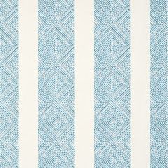 AT15129 CLIPPERTON STRIPE Blue On Natural Anna French Wallpaper