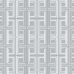 AW74827 Interlocking Squares Cork Metallic Silver and Off-White Seabrook Wallpaper