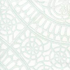 CP1030W-02 CAMELOT Pale Green On White Quadrille Wallpaper