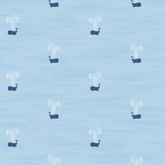 DA60302 Tiny Whales Sky Blue and Navy Seabrook Wallpaper