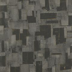 EW15018-985 CUBIST Charcoal Threads Wallpaper