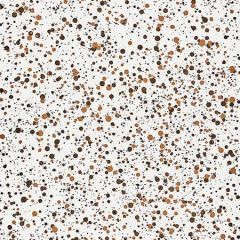 HN 000C F0153 SPATTER Brown On White Scalamandre Fabric