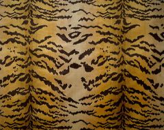 26167MM-001 TIGRE Ivory Gold Black Scalamandre Fabric
