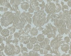 16606-002 ELSA LINEN PRINT Silver On Skylight Scalamandre Fabric