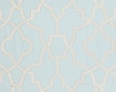 27073-002 DAMASCUS EMBROIDERY Blue Mist Scalamandre Fabric