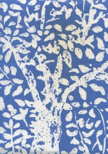 2035-40 ARBRE DE MATISSE REVERSE China Blue on Tint Quadrille Fabric
