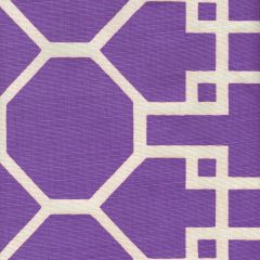 300427F BRIGHTON REVERSE Purple on Tint Quadrille Fabric