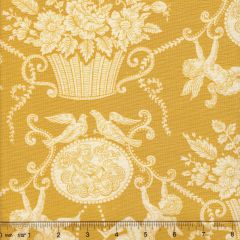 1423-04 CHERUBINS TOILE Gold Quadrille Fabric
