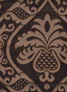 009014T CONCORDIA DAMASK Sable Brown Quadrille Fabric