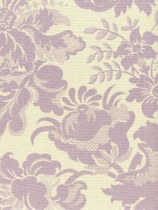 306083F DES GARDES Soft Lavender on Tint Quadrille Fabric