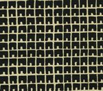 4045-10 FEZ II Black on Tan Quadrille Fabric
