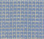 4045-09 FEZ II French Blue on Tan Quadrille Fabric