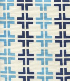 8110-03 FROWICK Sky Navy on Tint Quadrille Fabric