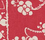 3010-13 HAWTHORNE Magenta on Tan Quadrille Fabric