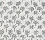 814-08 ISLAND PALM Grey Quadrille Fabric