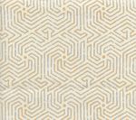 2510L-06 MAZE Inca Gold on Tint Quadrille Fabric