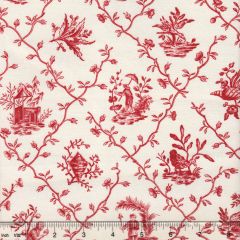 1662-02 PILLEMENT TOILE Rouge Quadrille Fabric