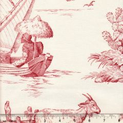 2111-03 ROBINSON CRUSOE TOILE Rouge Quadrille Fabric