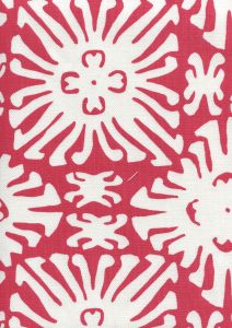 2485-07 SIGOURNEY REVERSE SMALL SCALE Red on White Quadrille Fabric