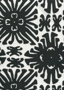 2475-09 SIGOURNEY SMALL SCALE Black on White Quadrille Fabric