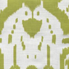 6460-09 ISLAND IKAT Palm Green on White Quadrille Fabric