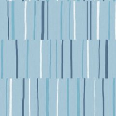 LW51212 Block Lines Bluebird, Navy, and Glacier White Seabrook Wallpaper