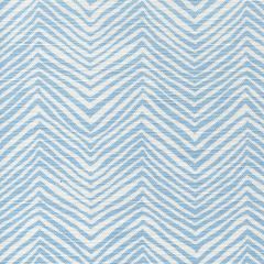 AC303-34 PETITE ZIG ZAG New Blue on White Quadrille Fabric