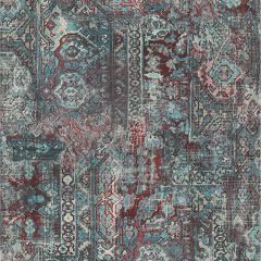 RH536546 Hamadan Teal Textile Brewster Wallpaper