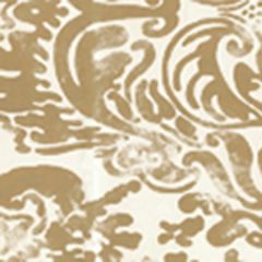 2330-24WP SAN MARCO Gold On Off White Quadrille Wallpaper