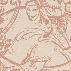16614-002 ALMA SILHOUETTE PRINT Rosewood Scalamandre Fabric