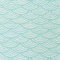 8180W-02 SETO II Turquoise on White Quadrille Fabric