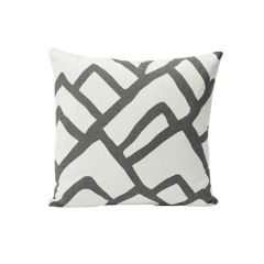 SO264433 ZIMBA Schumacher Pillow-Charcoal and White