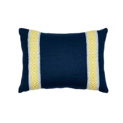 SO7746012 LARSON Schumacher Pillow-16" x 12"-Yellow and Blue