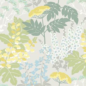 2973-90009 Brie Pastel Forest Flowers Brewster Wallpaper