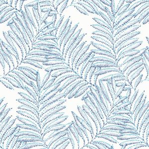 2973-90503 Finnley Blue Inked Fern Brewster Wallpaper