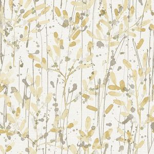 2975-26240 Leandra Yellow Floral Trail Brewster Wallpaper