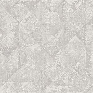 2976-86554 Demir Grey Distressed Geometric Brewster Wallpaper