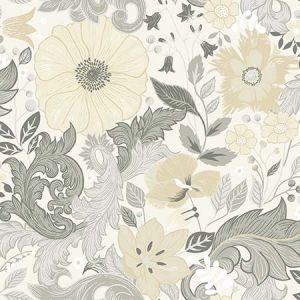 2999-13106 Victoria Pastel Floral Nouveau Brewster Wallpaper
