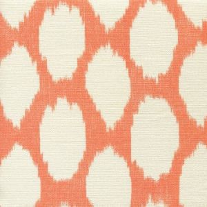 306144F ADRAS REVERSE New Orange on Tint Quadrille Fabric