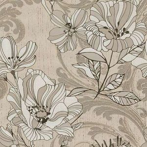 4019-86402 Selene Gold Mucha Floral Brewster Wallpaper