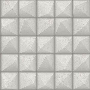 4020-78609 Dax Grey 3D Geometric Brewster Wallpaper