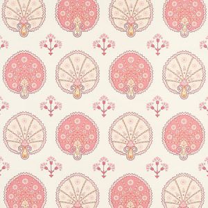 5012281 CHAMBA CROWN SISAL Pink Schumacher Wallpaper